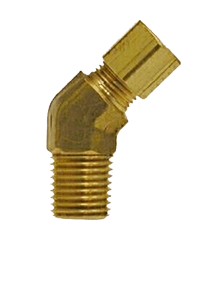 Brass IS-319 / BS - 218 45 Deg Male Elbow - 45ME